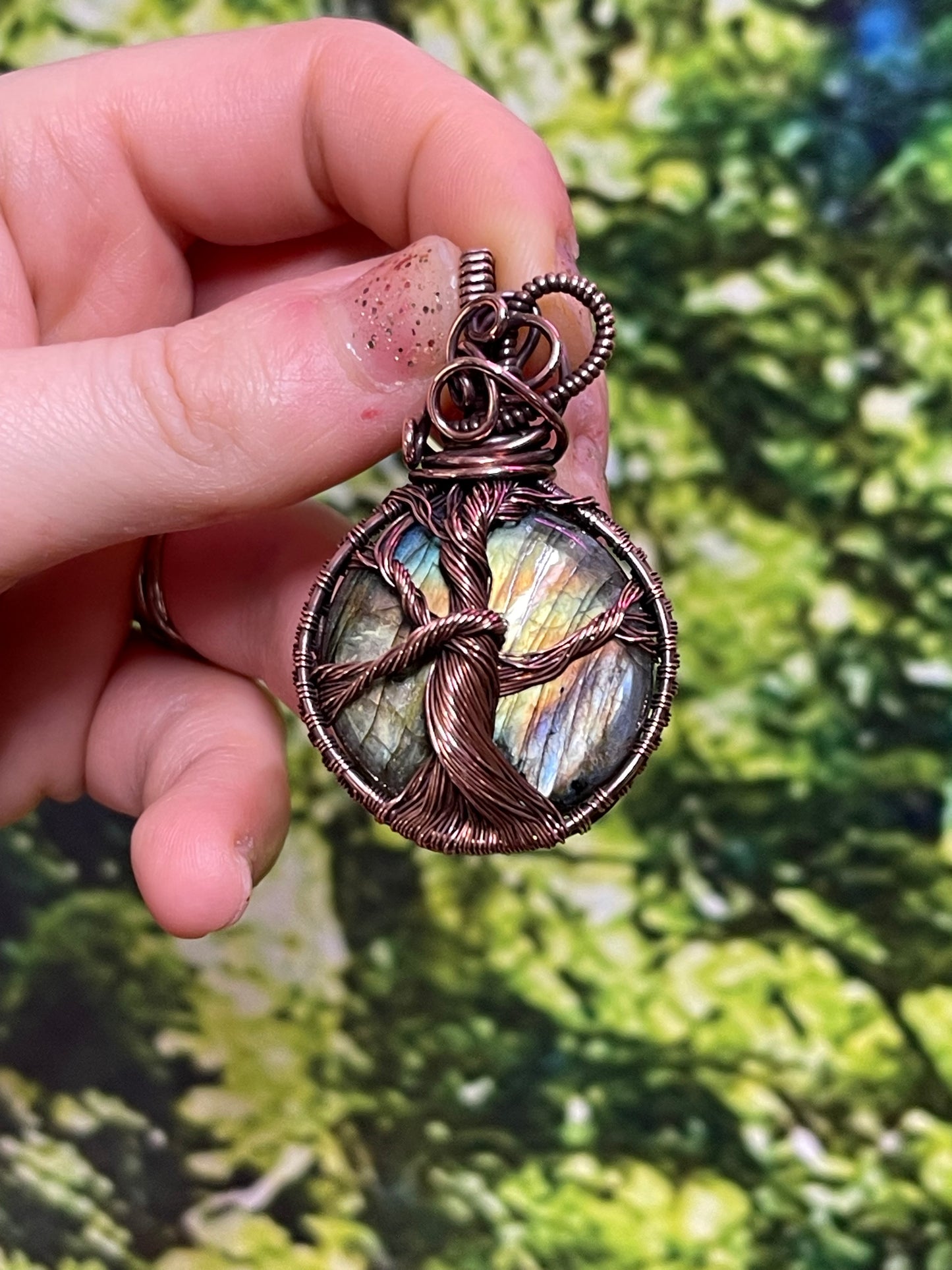 Tree of Life Labradorite Pendant