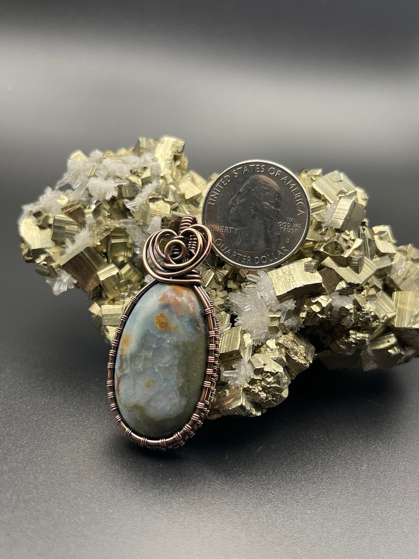 Seam Agate in Copper