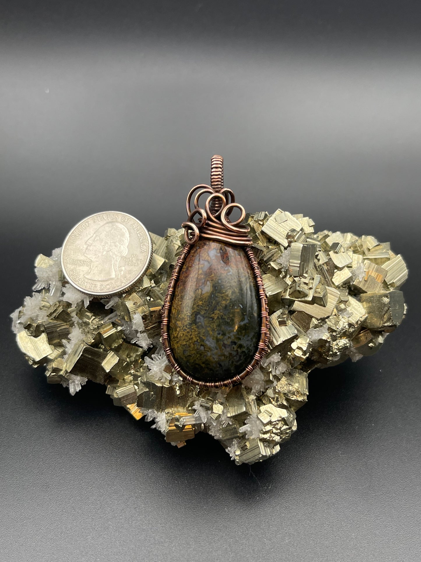 Vibrant Moss Agate Pendant