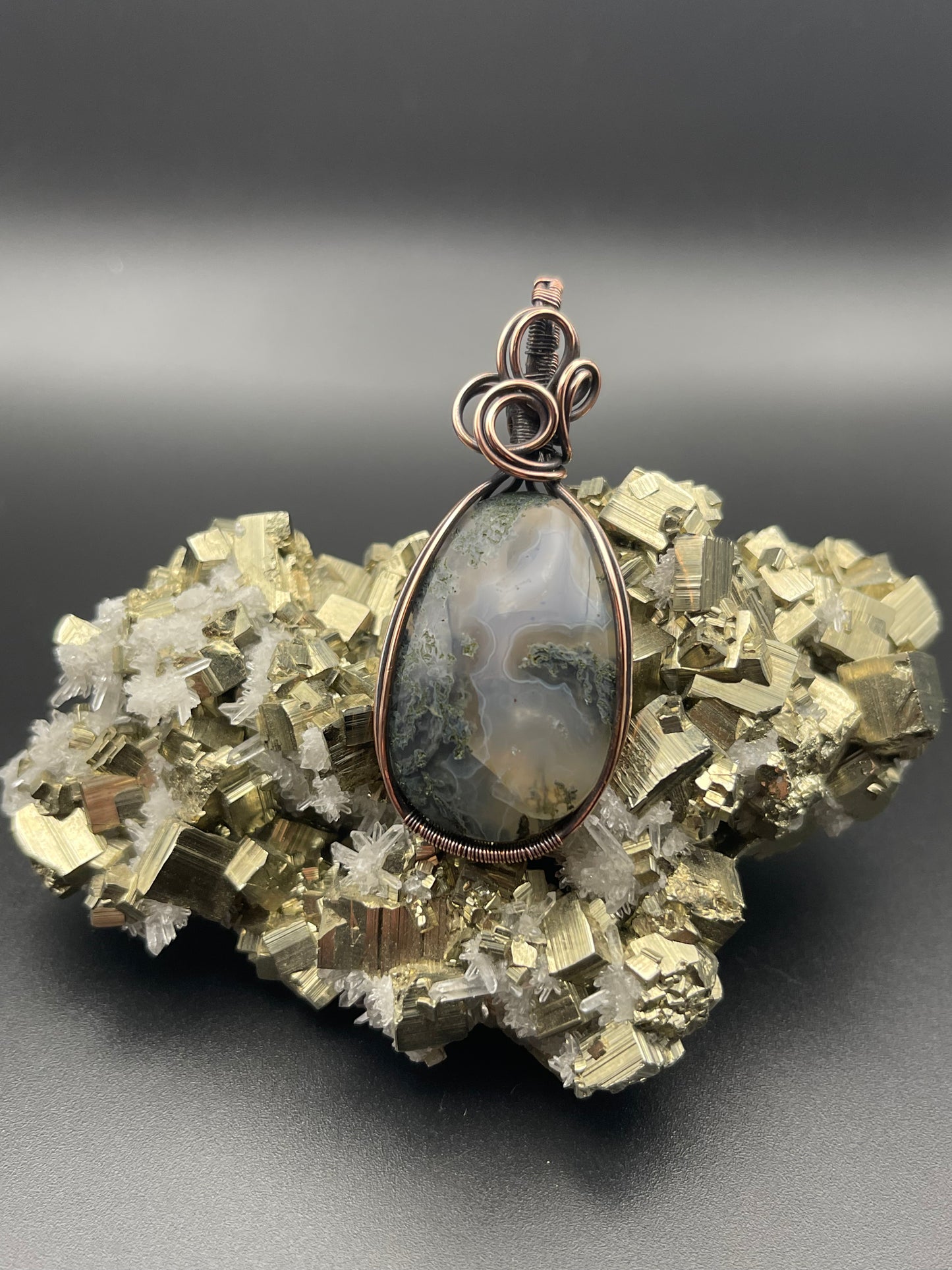 Translucent Moss Agate Pendant