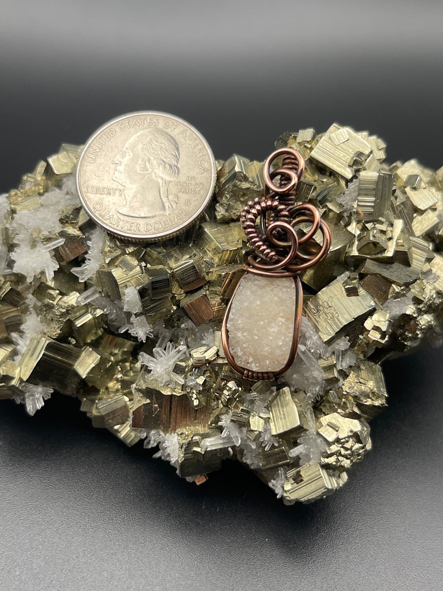 Macro Quartz Cluster Pendant